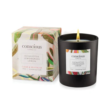 Eucalyptus, Lemongrass & Lemon Aromatherapy Candle 300mL