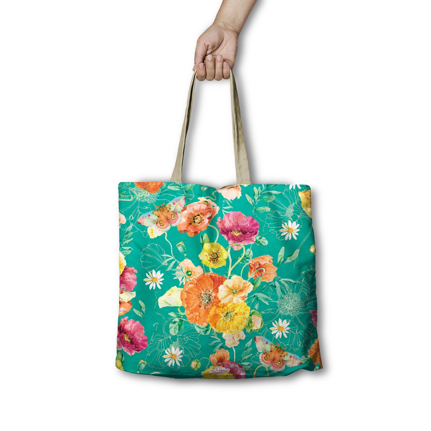 Bright Poppies Shopping Bag