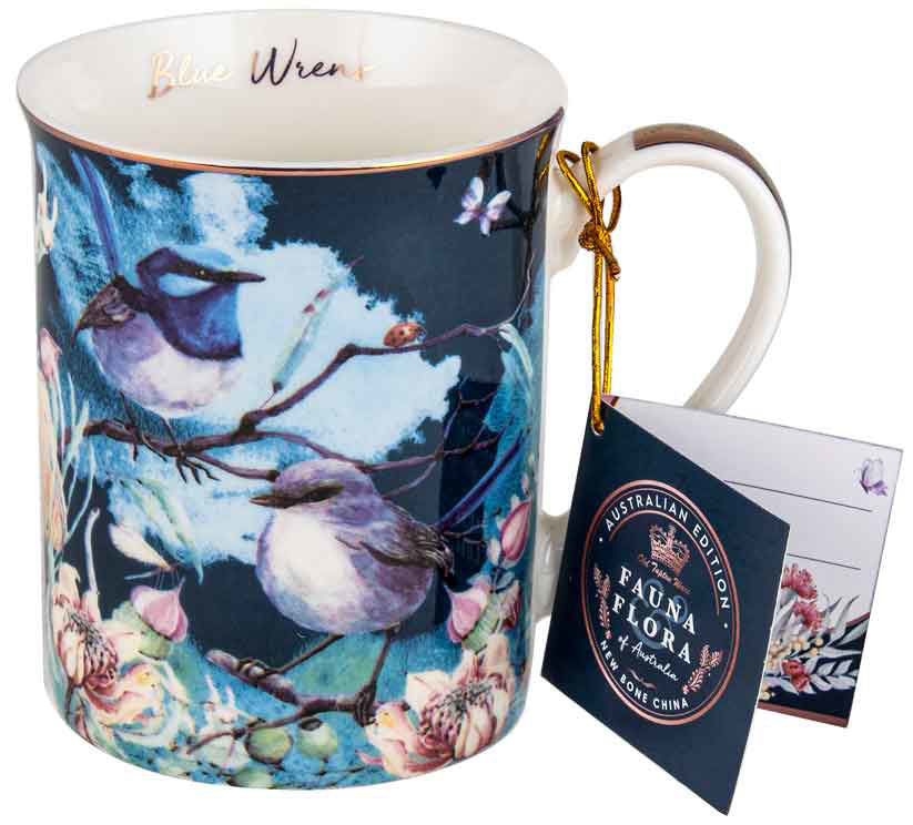 Flora Blue Wren Mug