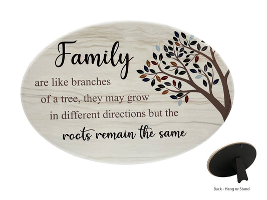 Oval Plaque - Family