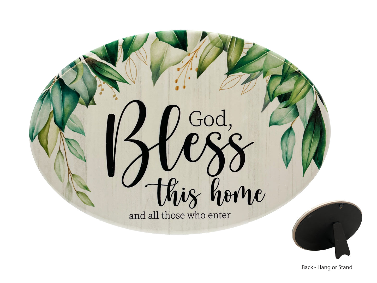 Oval Plaque - Bless This Home