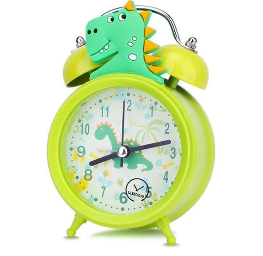 Kids Alarm Clock - Green Dinosaur