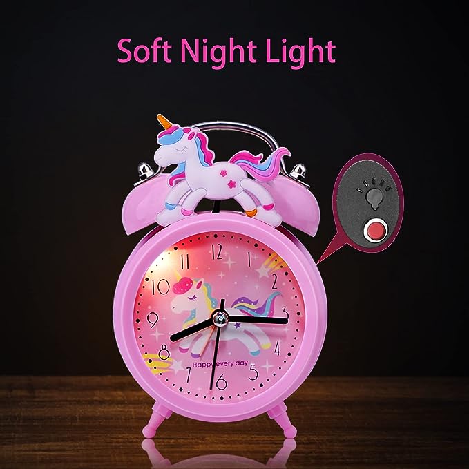 Kids Alarm Clock - Pink Unicorn