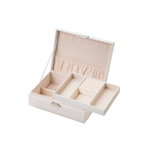 L&M Small Cream Jewellery Box