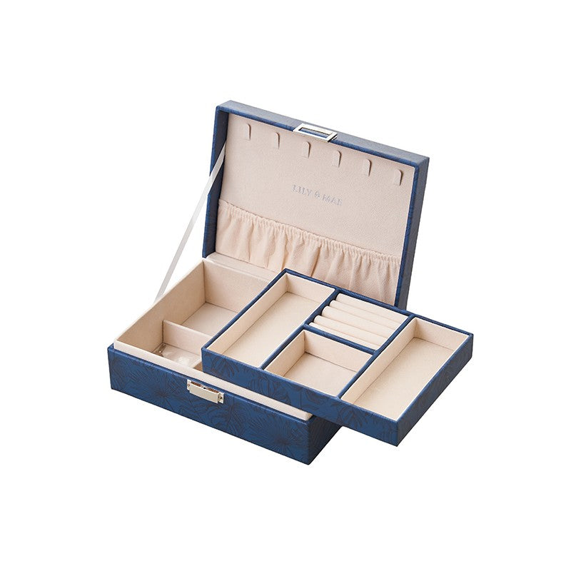 L&M Small Navy Jewellery Box