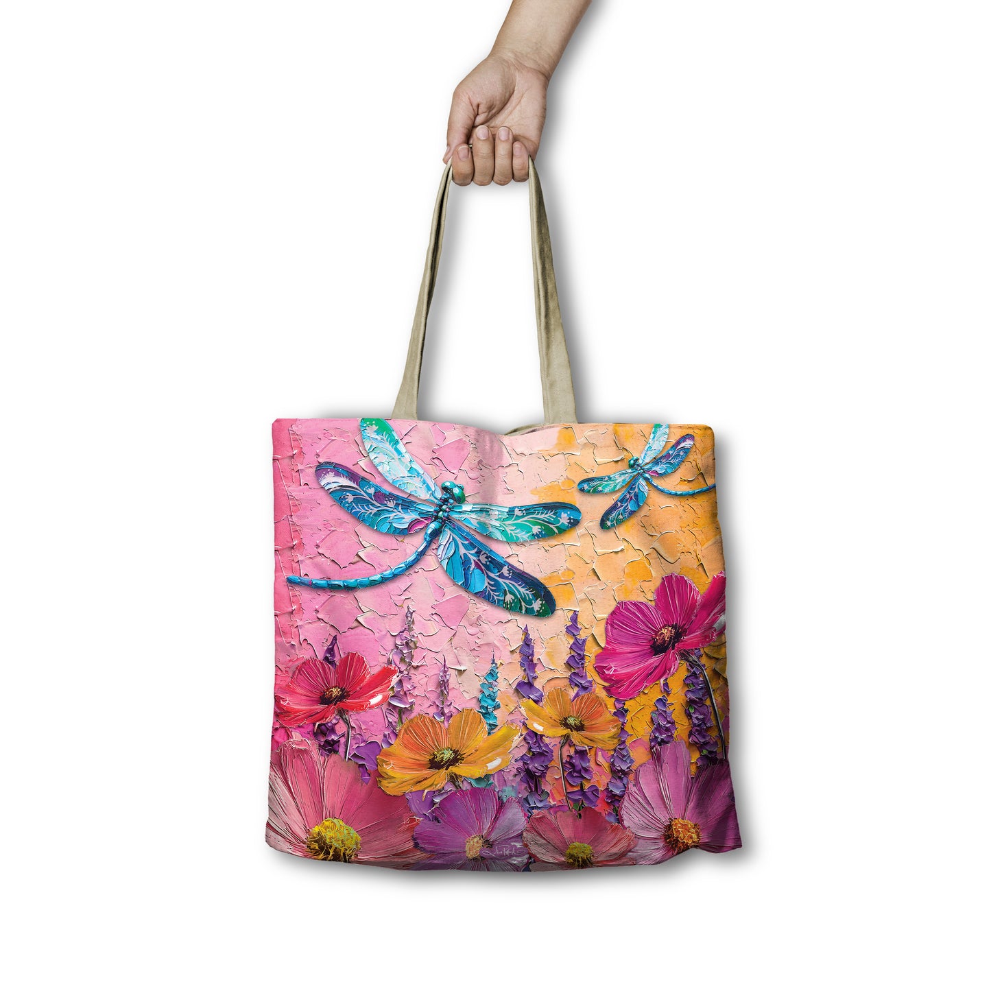 Playful Dragonflies Shopping Bag