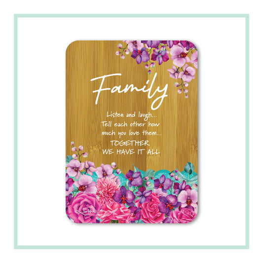 Rose Bouquet Family Plaque