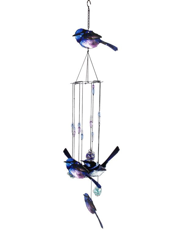 Blue Wren Wind Chime