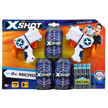 X-Shot - Micro Twin Pack Dart Blasters