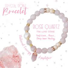 Crystal Point Bracelet - Rose Quartz